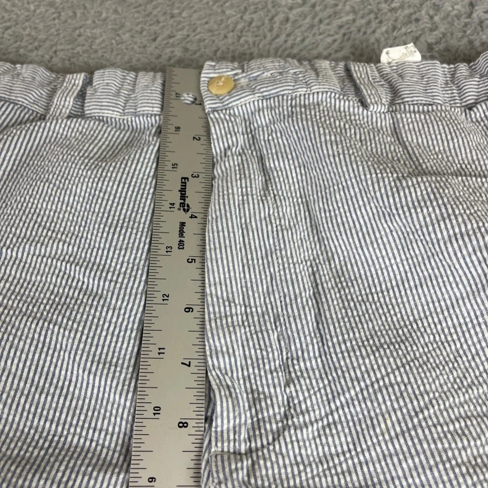 Vineyard Vines Mens Blue White Seersucker Striped Cotton Pants 36 x 31